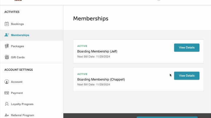 Membership Item Credits